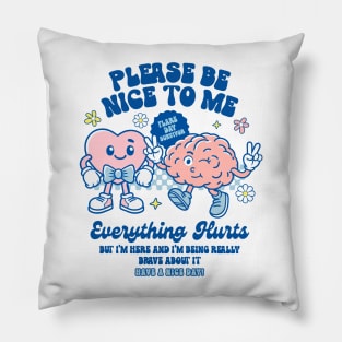 Chronic Invisible Illness Spoonie Flare Day Everything Hurts Pillow