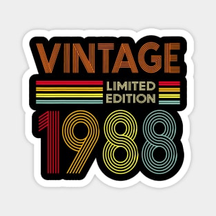 Vintage 1988 Limited Edition 35th Birthday Magnet