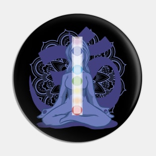 Chakra Yoga Pose Pin