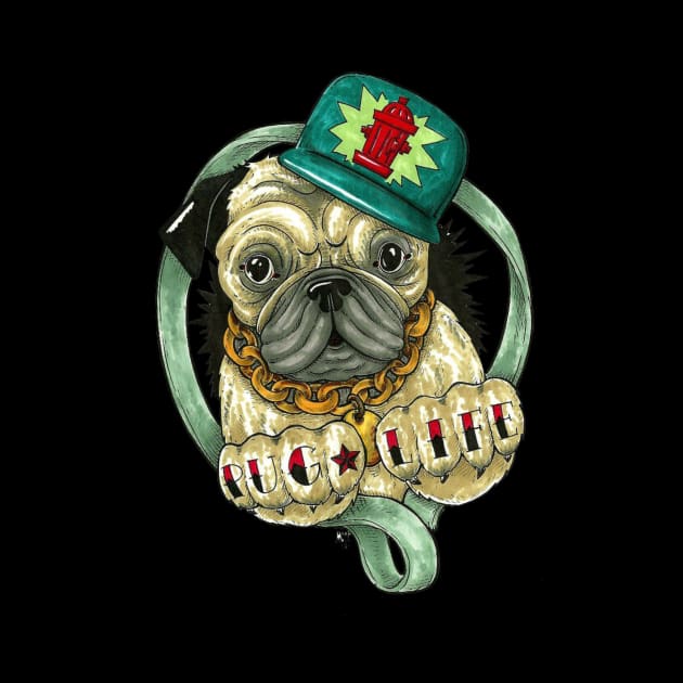 Pug Life - Cool Funny Design For Dog Lovers, Pug Fans, Cute Pug Gift by Seopdesigns