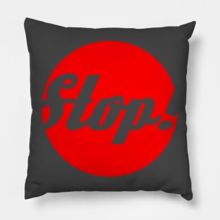 Twisted Stop Sign Pillow