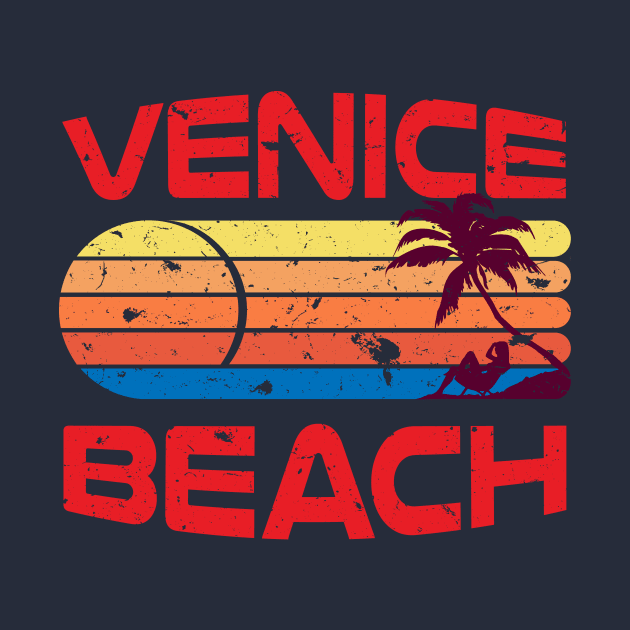 Vintage Style Distressed Venice Beach by Brobocop