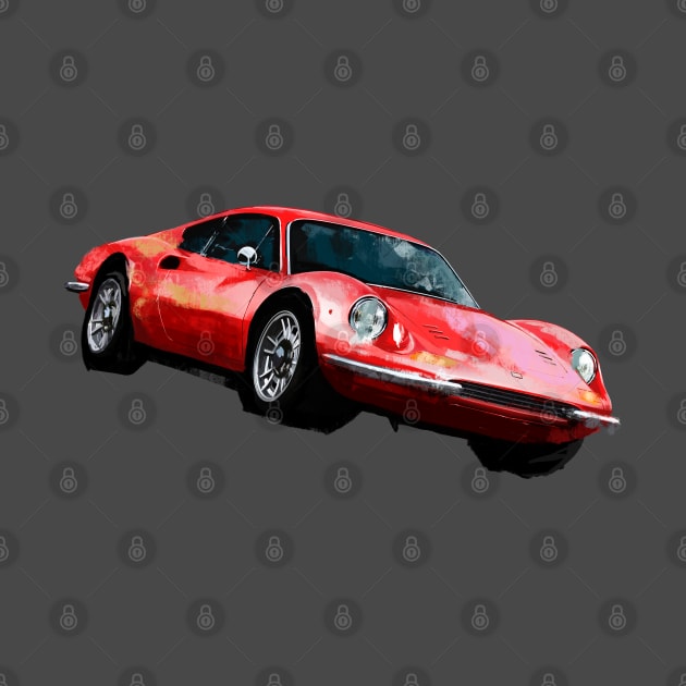 Ferrari Dino by Z Garage Art