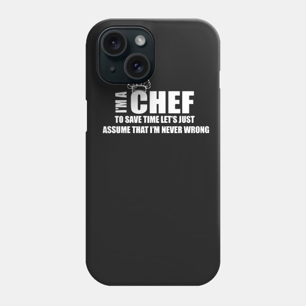 Funny Chef Cook Phone Case by Mariteas