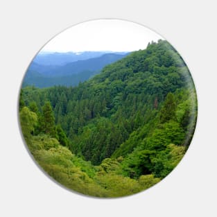 Japan Mountain Forest Ryokan View Pin