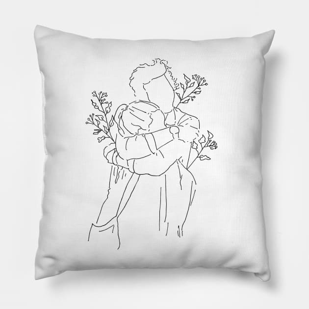 hold me in your arms Pillow by poeticamenteflor