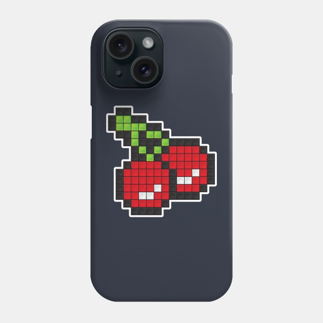 8-Bit Cherry Phone Case by Woah_Jonny