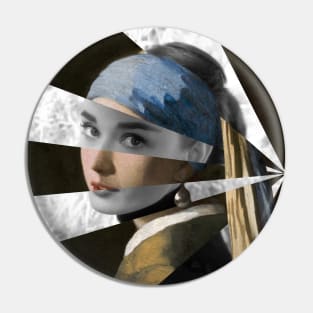 Girl with a Pearl Earring by Vermeer and Audrey H. Pin