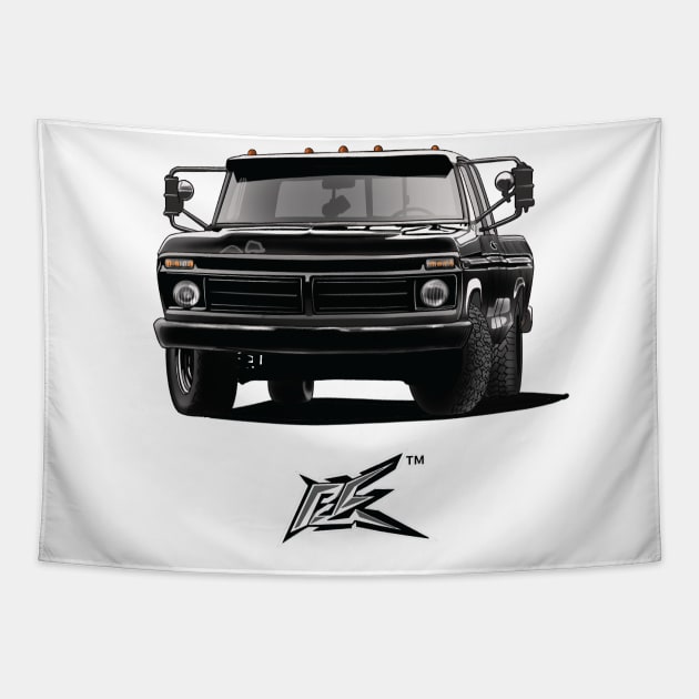 76 ford f250 obs truck Tapestry by naquash