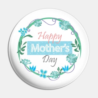 Happy mother's day floral illustration Pin