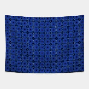 Blue abstract design Tapestry