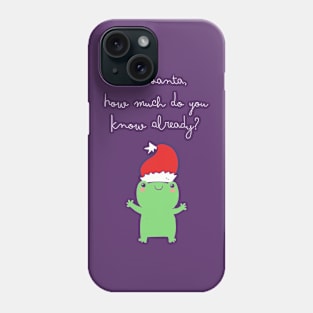 Dear Santa, How Much Do You Know Already Phone Case