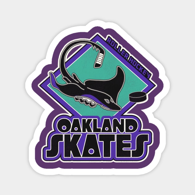 Defunct Oakland Skates Roller Hockey Magnet by Defunctland