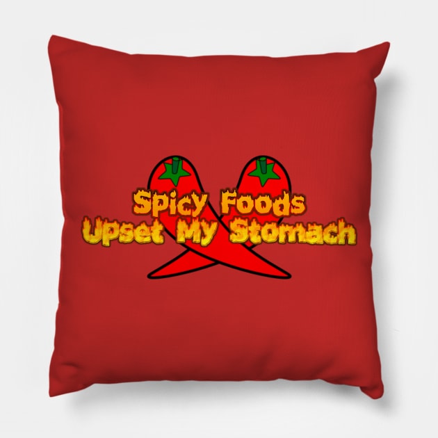 Spicy Foods Pillow by StevenBaucom