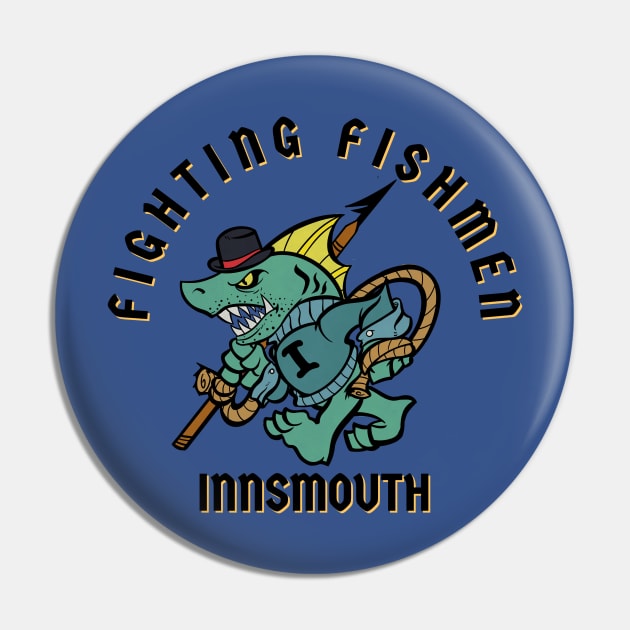 Innsmouth Fighting Fishmen Pin by TheLenRoman