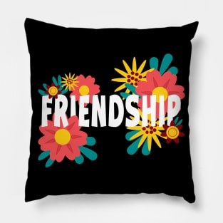 Friendship Floral Pillow
