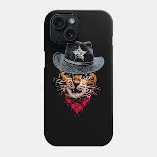 Sheriff house cat Phone Case