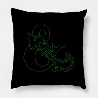 Dragon Vector - Green Pillow