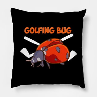 Golfing Bug Pillow