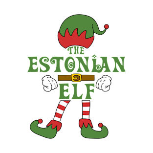 The Estonian Elf Christmas Family Matching Outfits Group Attire T-Shirt