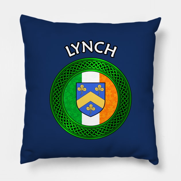 Irish Flag Clover Celtic Knot - Lynch Pillow by Taylor'd Designs