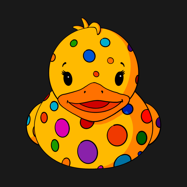 Dotted Rubber Duck by Alisha Ober Designs