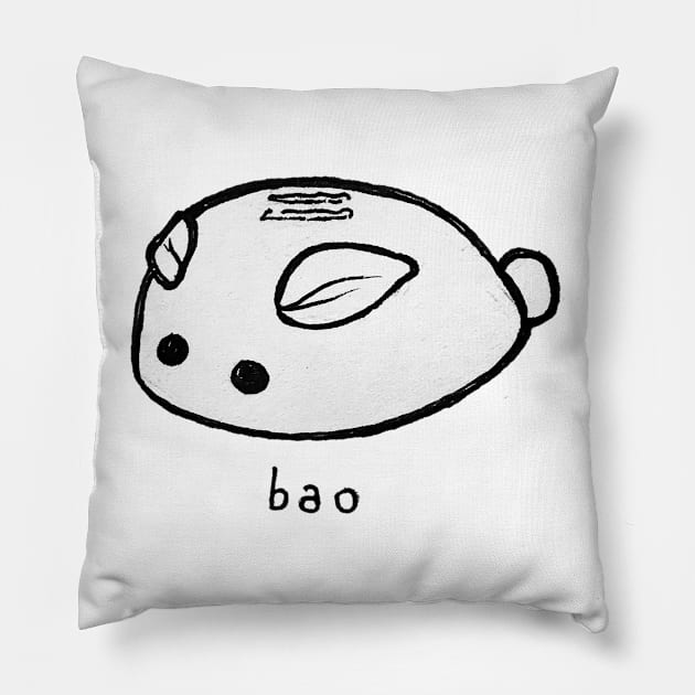 Bunny Bun (bao) Pillow by breaxnna