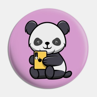Cute baby Panda Selfie Pin