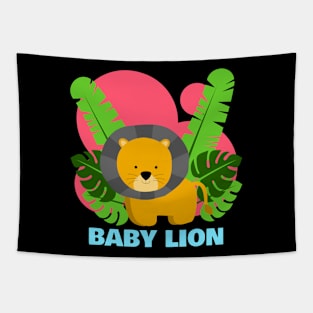 Baby Lion | Cute Baby Lion Kids Tapestry