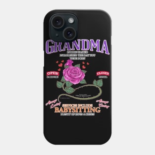Grandma Inc Services Include Babysitting Funny Mothers Day Novelty Gift Phone Case