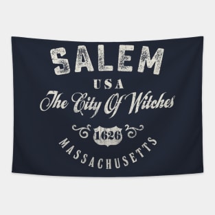 Salem The City Of Witches Massachusetts Vintage Tapestry