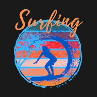 Surfing - Woman Surfer T-Shirt