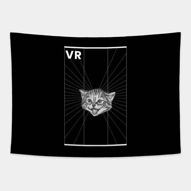 Vr cat Tapestry by wearmenimal