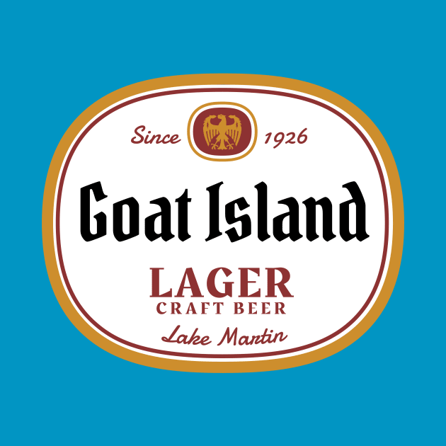 Goat Island Lager • Lake Martin alternate by Alabama Lake Life