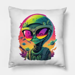 The Aliens Are Here! Pillow