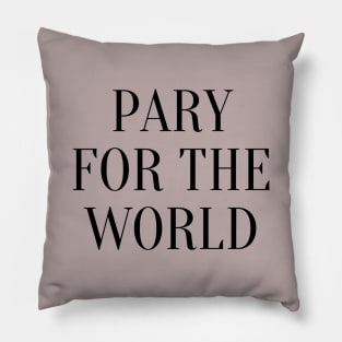 Pray for the world by Qrotero Pillow