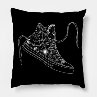 Leo high tops - Black &amp; White Pillow