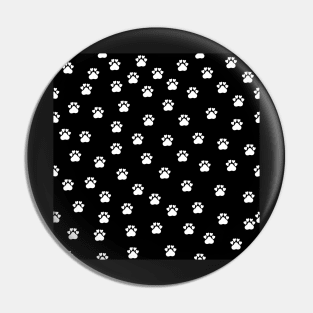 Cat's hand drawn paws in black and white Pin