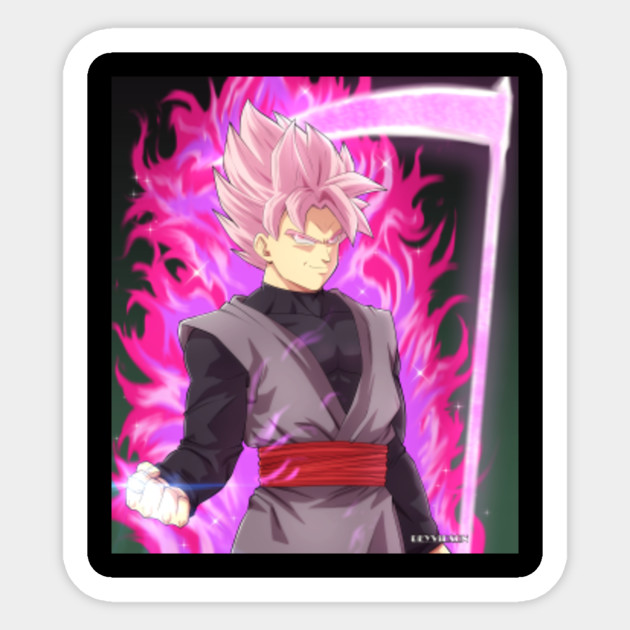 Goku Black Rose Dragon Ball Super Sticker Teepublic