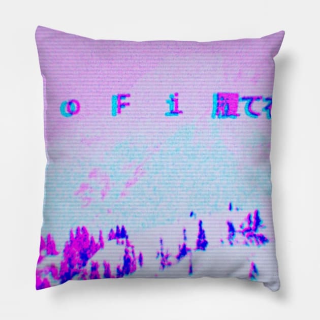 Lofi Glacier Peak Pillow by lofi_retrowave