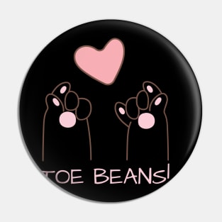 Toe Beans Cat Pin