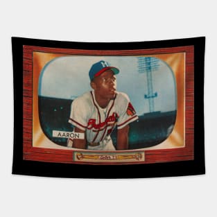 Hank Aaron 1955 Bowman Tapestry