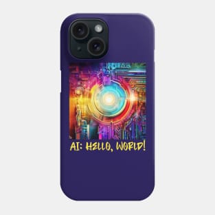 AI: Hello, World! Phone Case