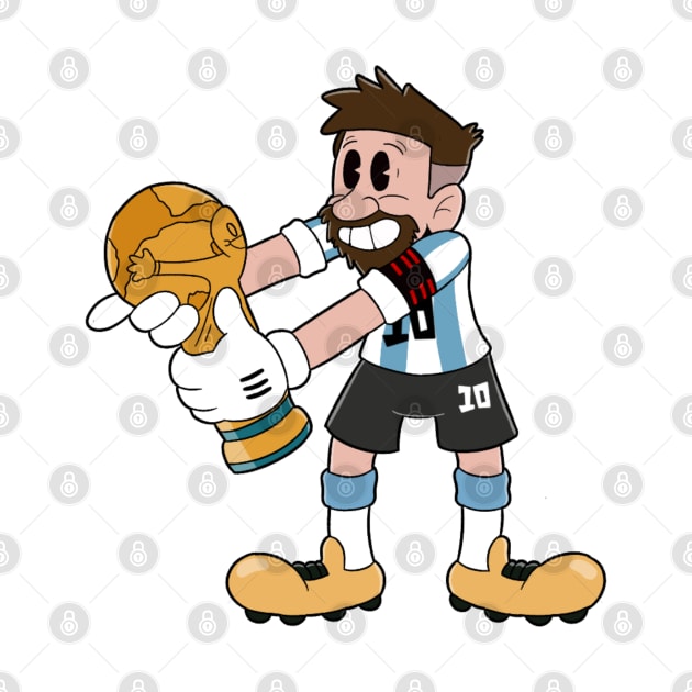 Leo Messi by Style cuphead 