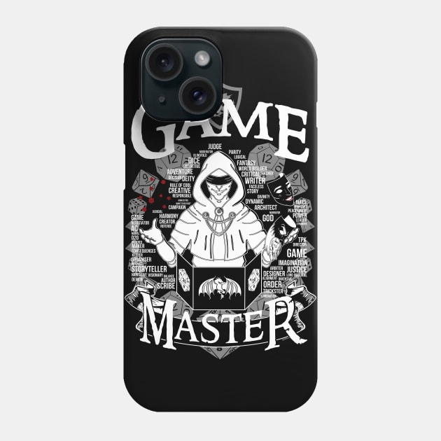 Game Master - White Phone Case by Milmino