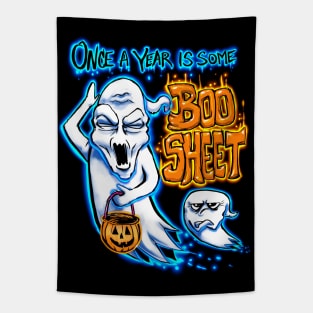 Once A Year Is Some Boo Sheet Tapestry