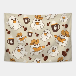 Cute Ghost Pattern - Halloween Tapestry