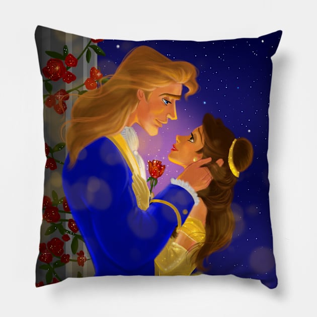 Magic Rose Pillow by amadeuxway