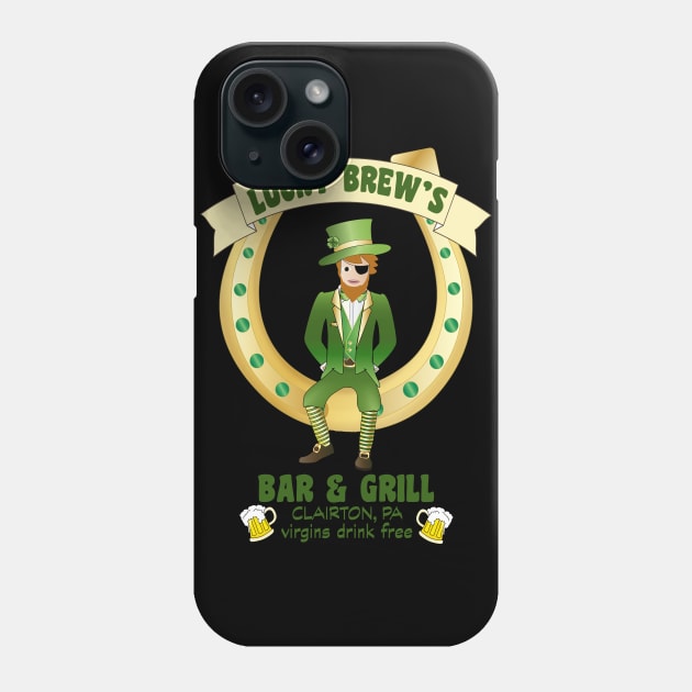 Lucky's Brew Bar and Grill Phone Case by CreatingChaos