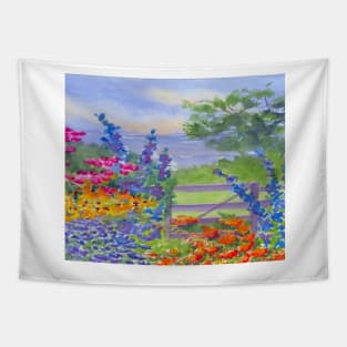 Celias Garden Appledore Island Isle of Shoals Tapestry